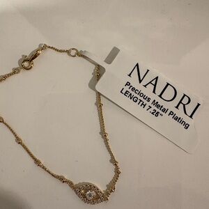 Nadri Gold Bracelet with Sparkling Accents - Third Eye
